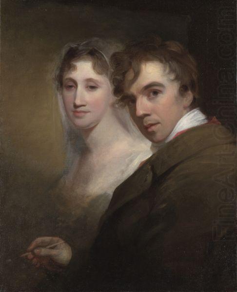 Thomas Sully Self-Portrait of the Artist Painting His Wife (Sarah Annis Sully) china oil painting image